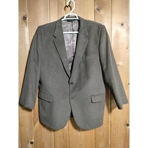Jos A Bank vintage dark brown corduroy sport coat men size 48R Wool and silk
